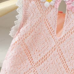 Baby Girls Daisy Lace Sunflower Print Romper Dress - image 5