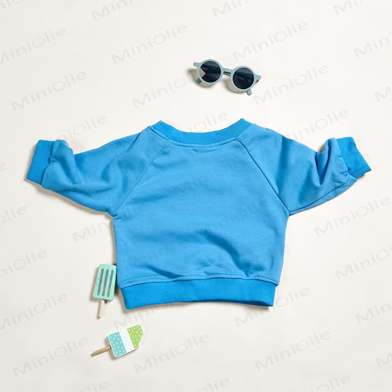 MAMA'S BOY Baby Toddler Boys Blue Sweatshirt - image 2