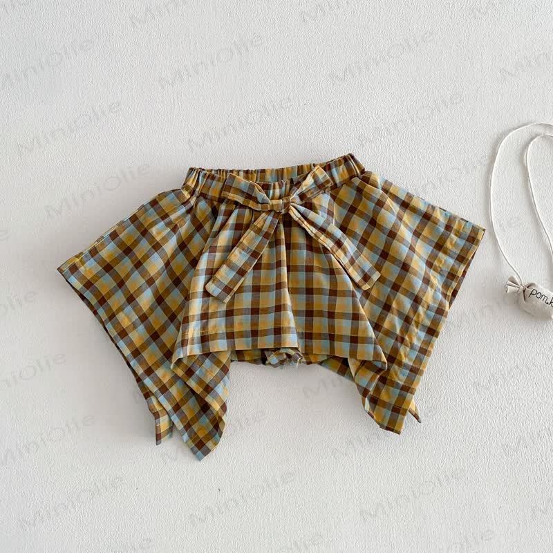 Baby Toddler Girl Animal Print Tee or Plaid Skort - Yellow Plaid Skort - 4-5T - image 5