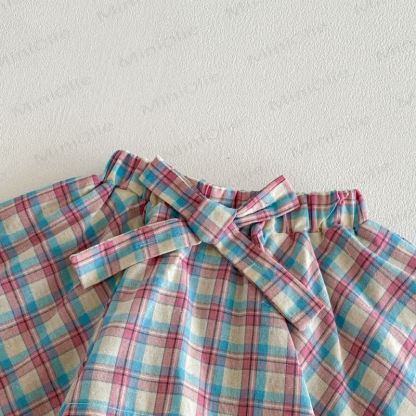 Baby Toddler Girl Animal Print Tee or Plaid Skort - image 9