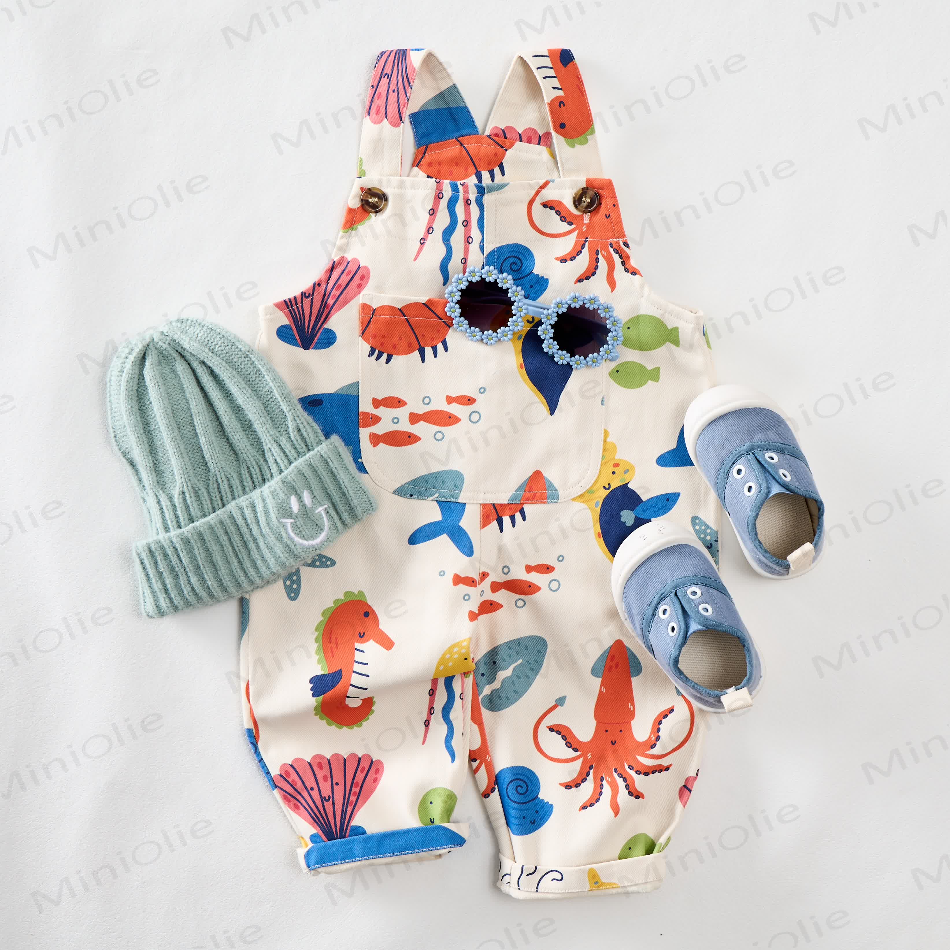 Baby Toddler Ocean Animals Overalls - image 2