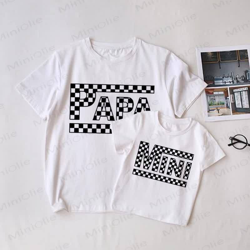 PAPA/MINI Baby White Family Matching T-shirt - White - Adult T-Shirt: XL - image 1