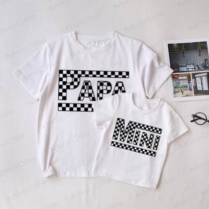 PAPA/MINI Baby White Family Matching T-shirt - White - Adult T-Shirt: XL - image 1