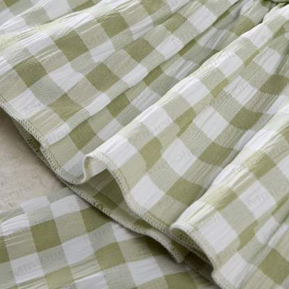 Baby Toddler Green Plaid Sleeveless 2-piece Set - image 5