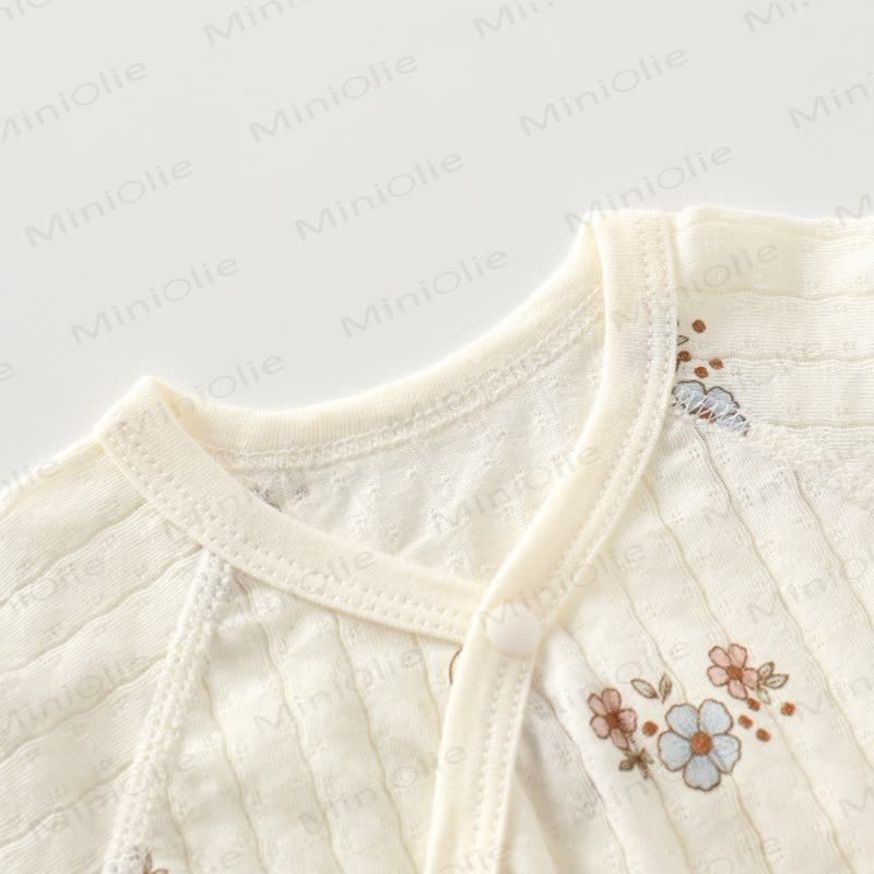 Baby White Cotton Romper - image 6