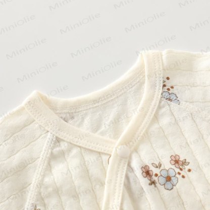 Baby White Cotton Romper - image 6