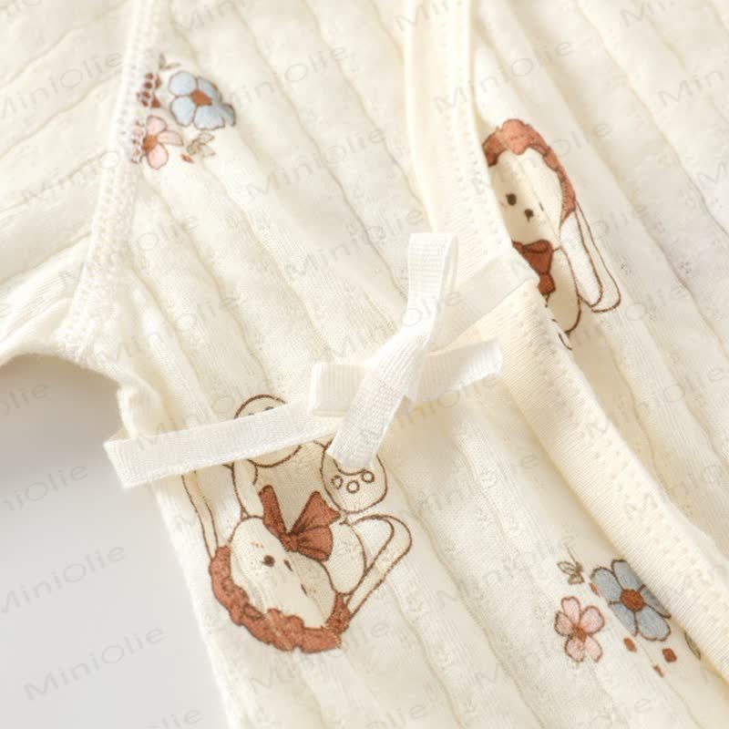 Baby White Cotton Romper - image 8
