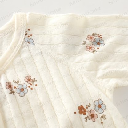 Baby White Cotton Romper - image 7