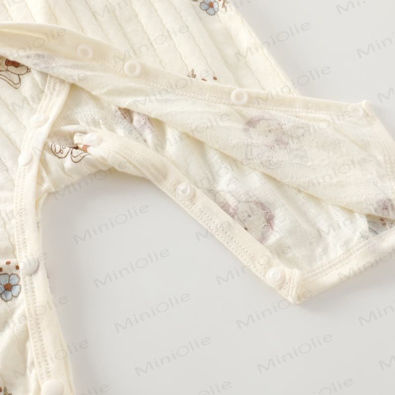 Baby White Cotton Romper - image 9