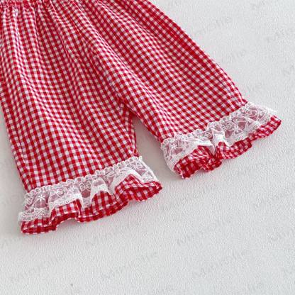 Baby Toddler Girl Bow Tank Top or Sleeveless Dress or Plaid Pants - image 11