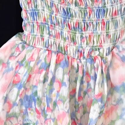 Toddler Girl Pink Floral Print Sleeveless Dress - image 4