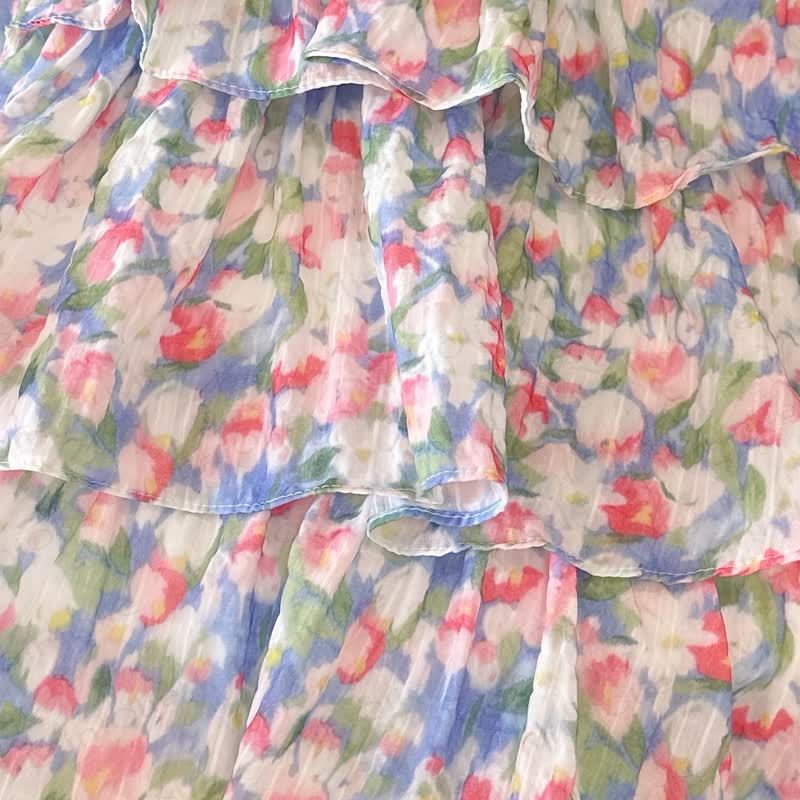 Toddler Girl Pink Floral Print Sleeveless Dress - image 5