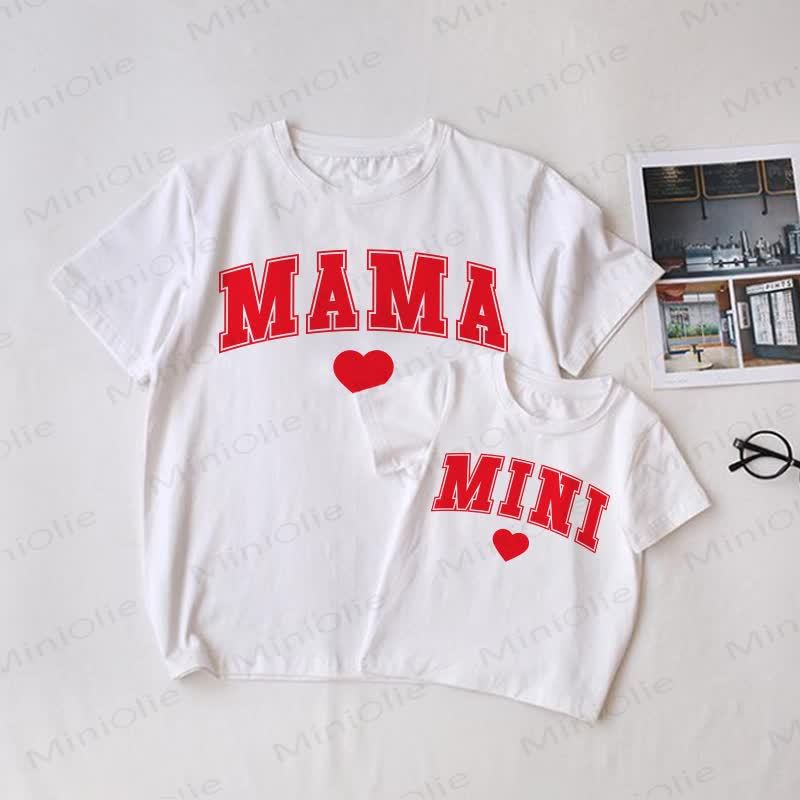 MAMA/MINI Family Matching T-Shirt - White - Adult T-Shirt: XL - image 1