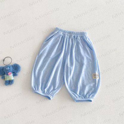 Baby Toddler Cotton Bear and Fruit Print Pants - Blue - 4-5T - image 4