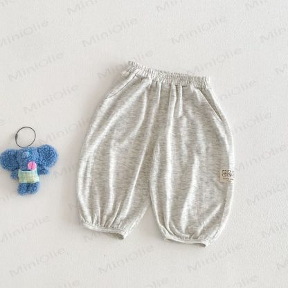Baby Toddler Cotton Bear and Fruit Print Pants - Grey - 4-5T - image 5