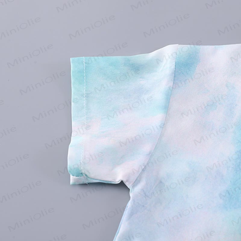 Baby Toddler Boys Green Tie Shirt and Shorts Set - image 3