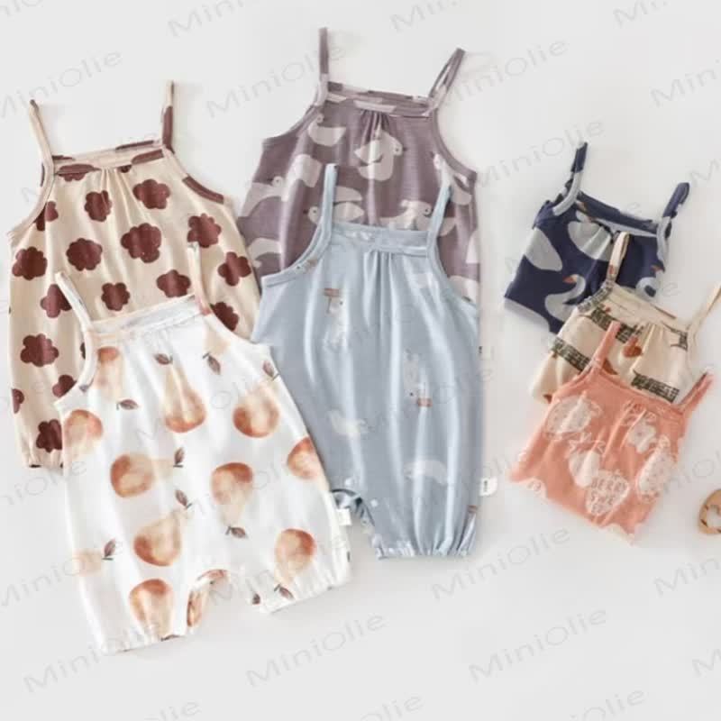 Baby Soft Suspender Romper - image 1