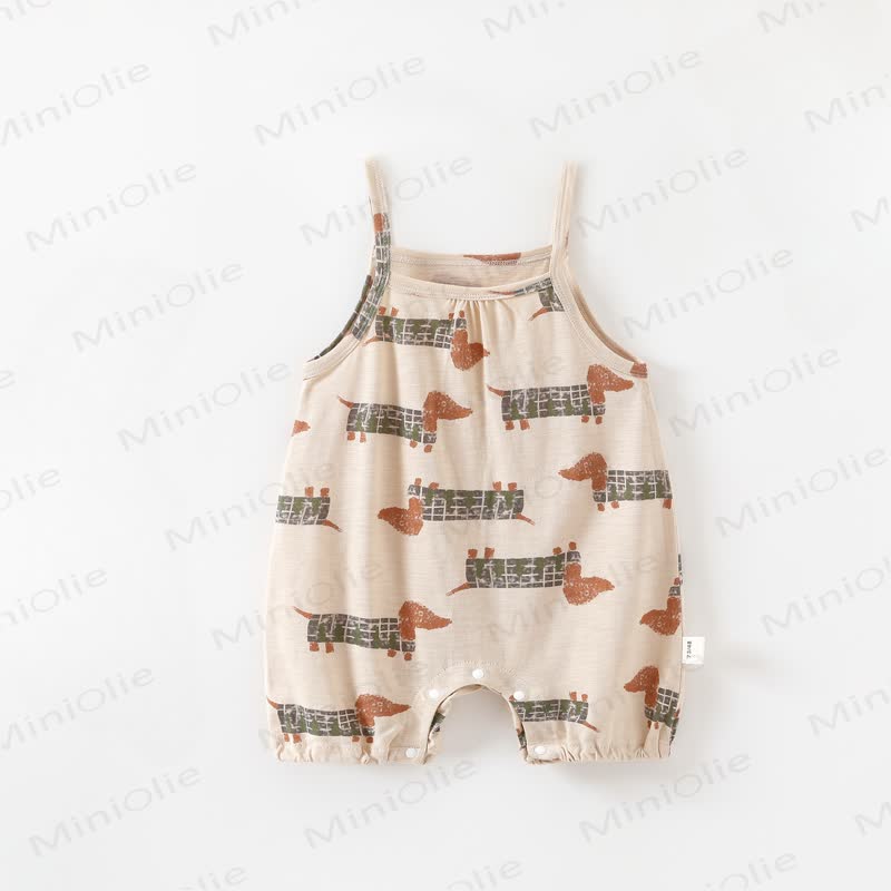 Baby Soft Suspender Romper - Dachshund - 3-4T - image 6