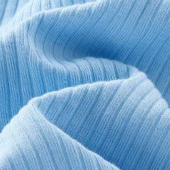 Baby Solid Color Ribbed Front Snaps Romper - image 11