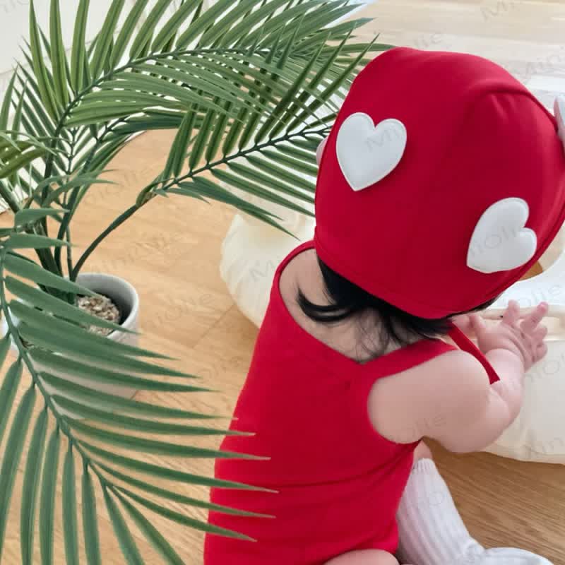 Baby Heart Swimsuit with Hat - image 7