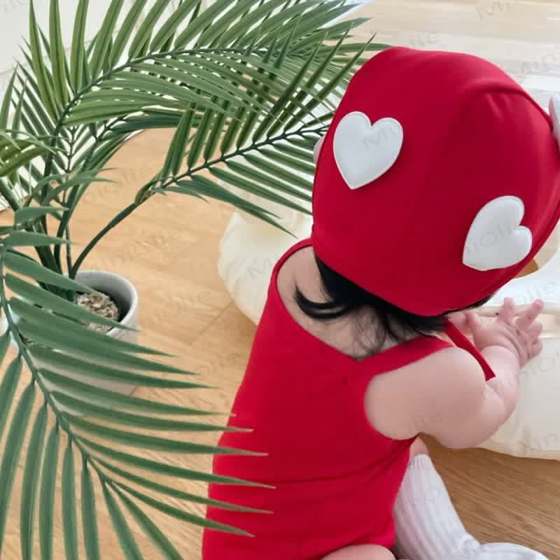 Baby Heart Swimsuit with Hat - image 7