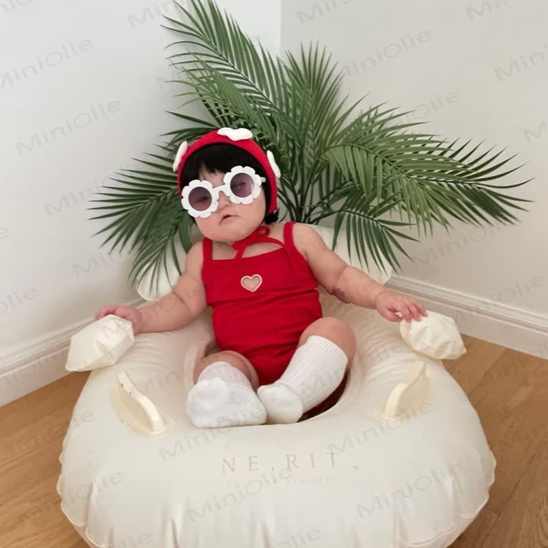 Baby Heart Swimsuit with Hat - image 6