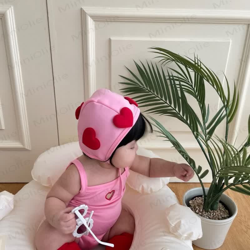 Baby Heart Swimsuit with Hat - image 11