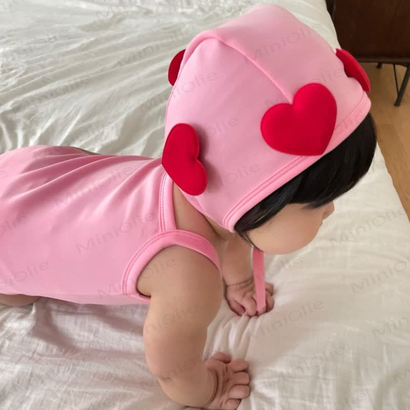 Baby Heart Swimsuit with Hat - image 13
