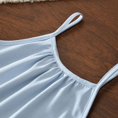 Toddler Girls Light Blue Lace Pajama Set - image 2