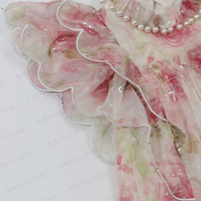 Toddler Kid Girls Cotton Floral Print Ruffle Dress - image 8