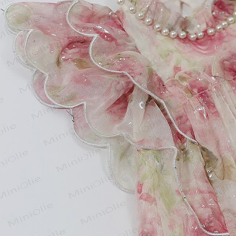 Toddler Kid Girls Cotton Floral Print Ruffle Dress - image 8