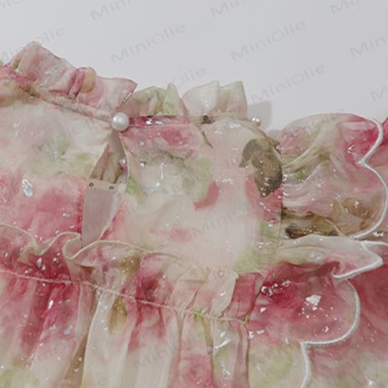 Toddler Kid Girls Cotton Floral Print Ruffle Dress - image 5