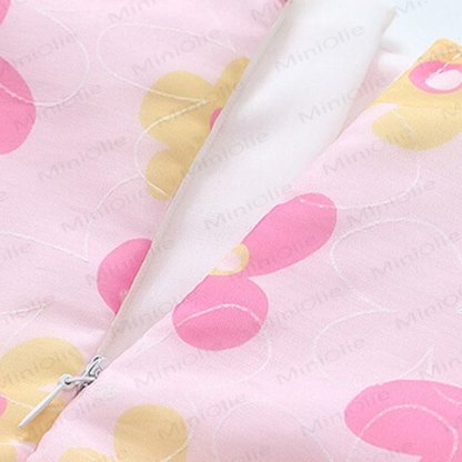 Toddler Girls Cotton Pink or Green Floral Print Dress - image 9