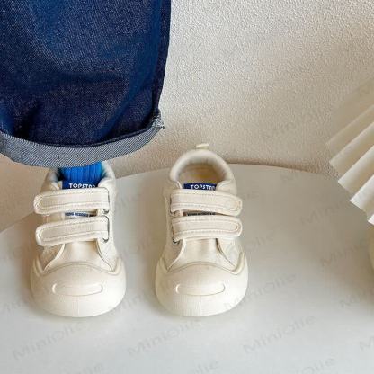 Toddler Unisex Casual Canvas Shoes  - White - 13.5C - image 4