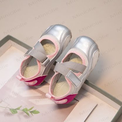Toddler Girl Breathable Sandals - Silver - 13C - image 4