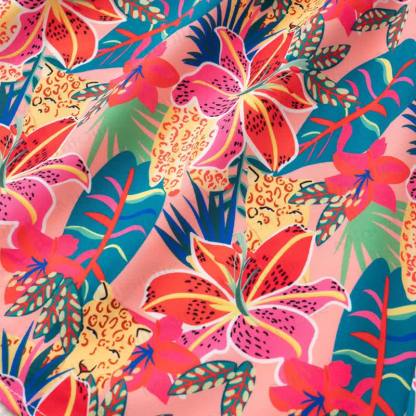 Toddler Girl Floral and Leaves Print Aline Dress - image 8