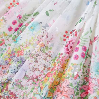 Toddler Kid Girls Floral Tulle Sleeveless Dress with Hat - image 3