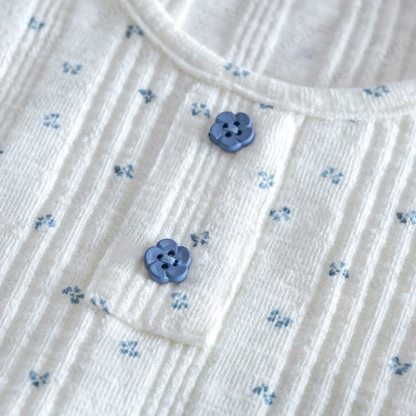 Toddler Girl Blue Floral Vest and Pants Set - image 4