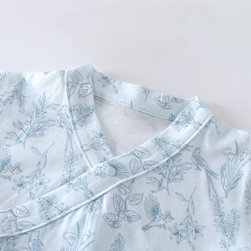 Baby Birds and Flowers Kimono Romper - image 6