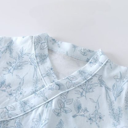 Baby Birds and Flowers Kimono Romper - image 6
