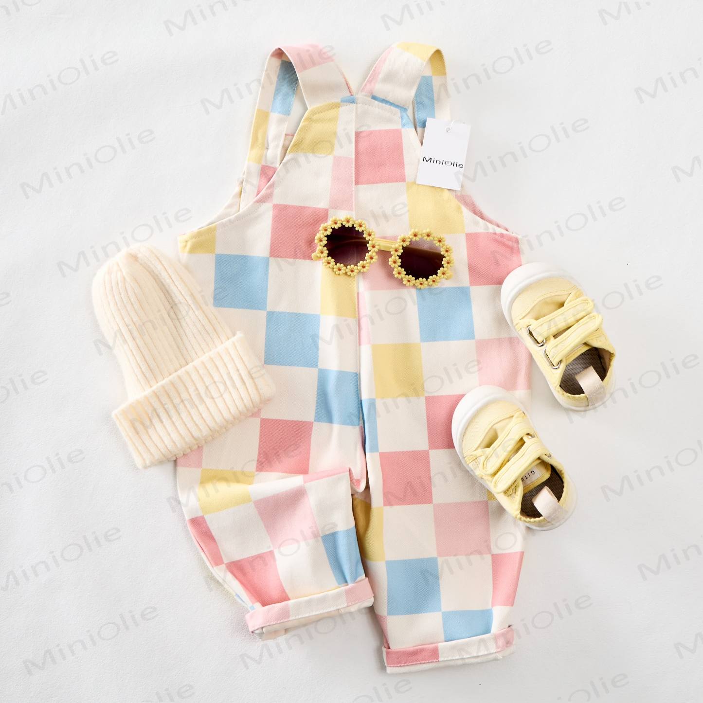 Baby Toddler Checkerboard Pocket Overalls - image 7