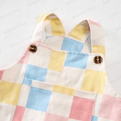 Baby Toddler Checkerboard Pocket Overalls - image 3