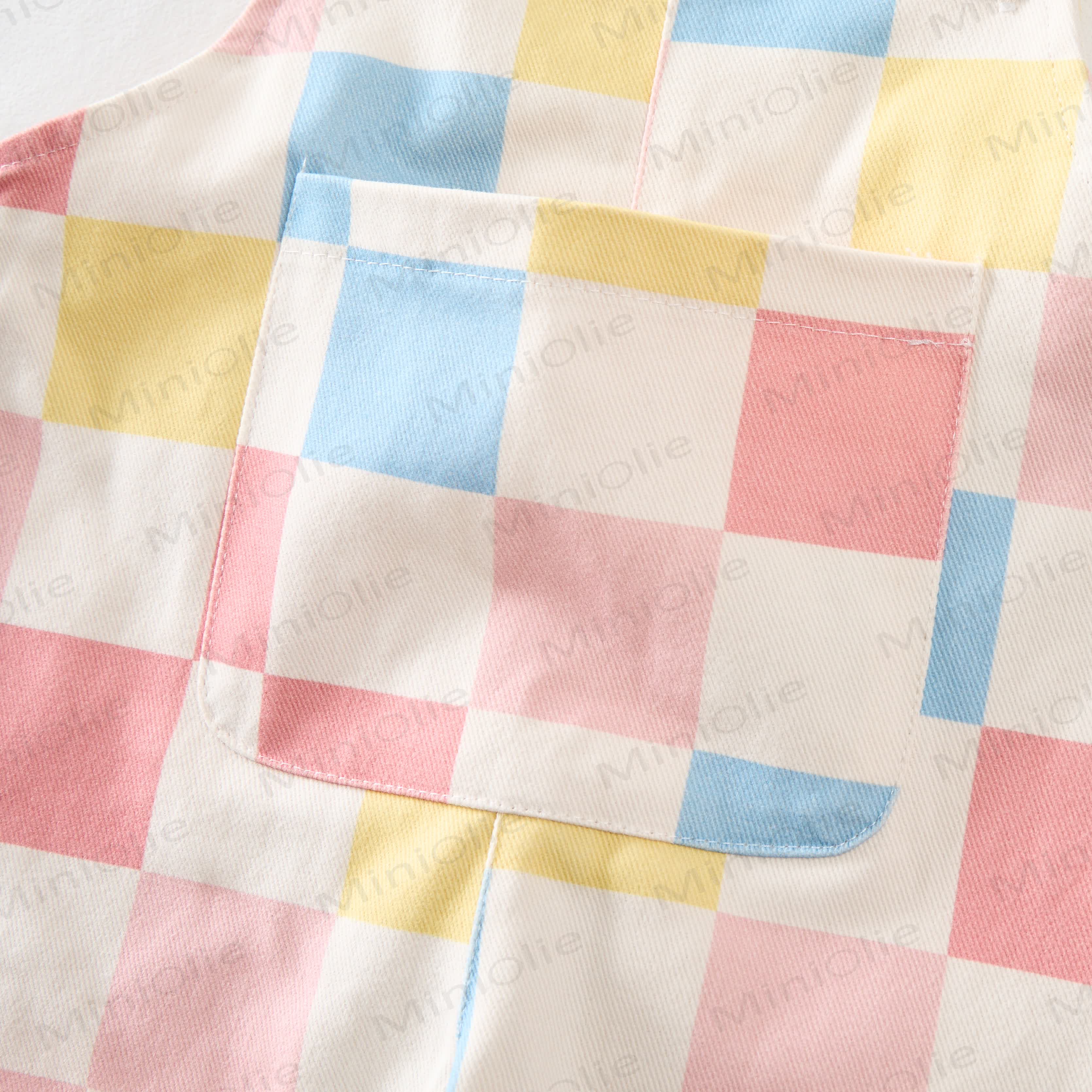 Baby Toddler Checkerboard Pocket Overalls - image 4