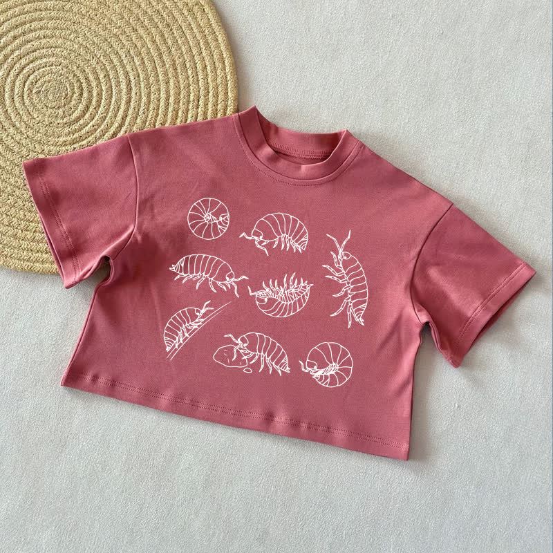 Baby Pill Bug Summer Casual T-Shirt - Brick Red - 2-3T - image 3