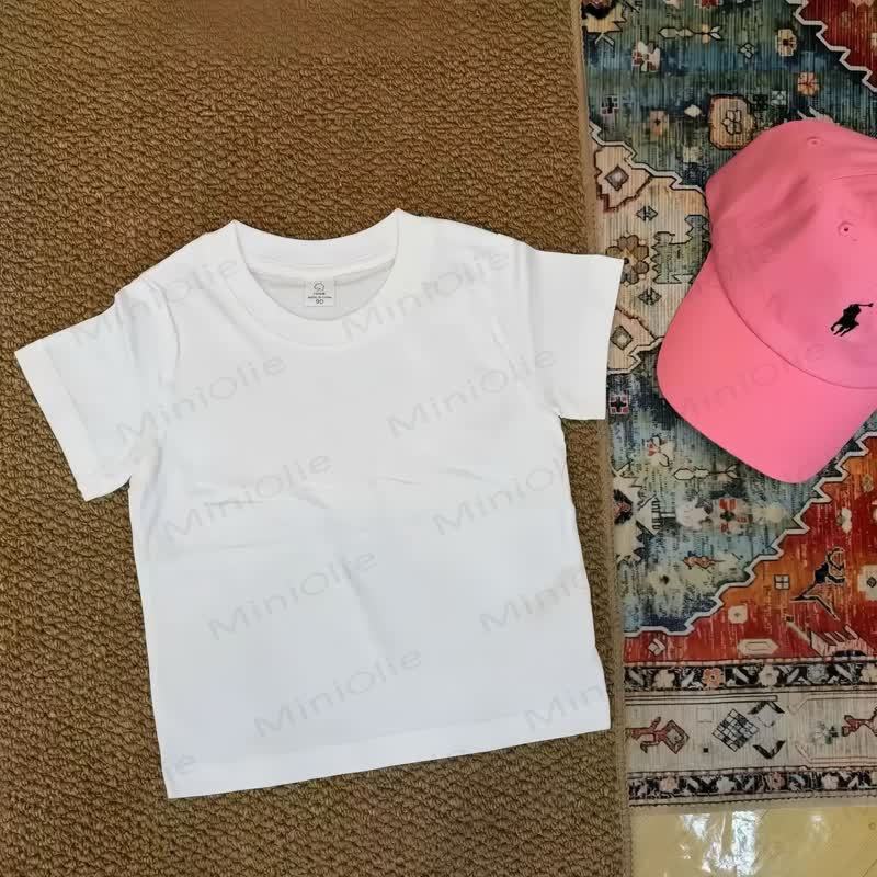 Toddler Cotton Pants or Solid Color Tee - White Tee - 6-7T - image 8