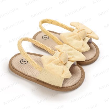 Baby Bow First Walker Sandals - Yellow - 12-18M - image 3