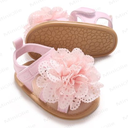 Baby Lace Flower First Walker Sandals - image 12