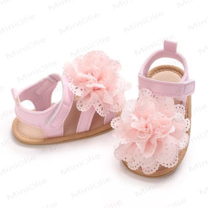 Baby Lace Flower First Walker Sandals - image 15