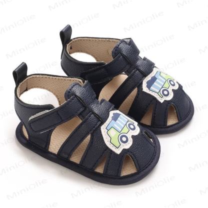 Baby Boy Car/Tiger First Walker Sandals - Navy - 12-18M - image 3