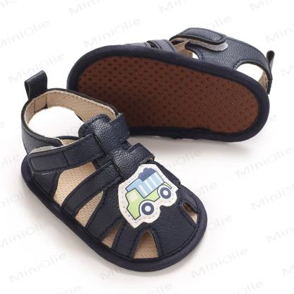 Baby Boy Car/Tiger First Walker Sandals - image 4